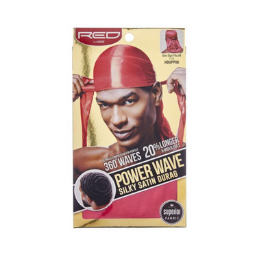 Red by Kiss Power Wave Silky Satin Durag – Pink HD16 - ANNS BEAUTY SUPPLY